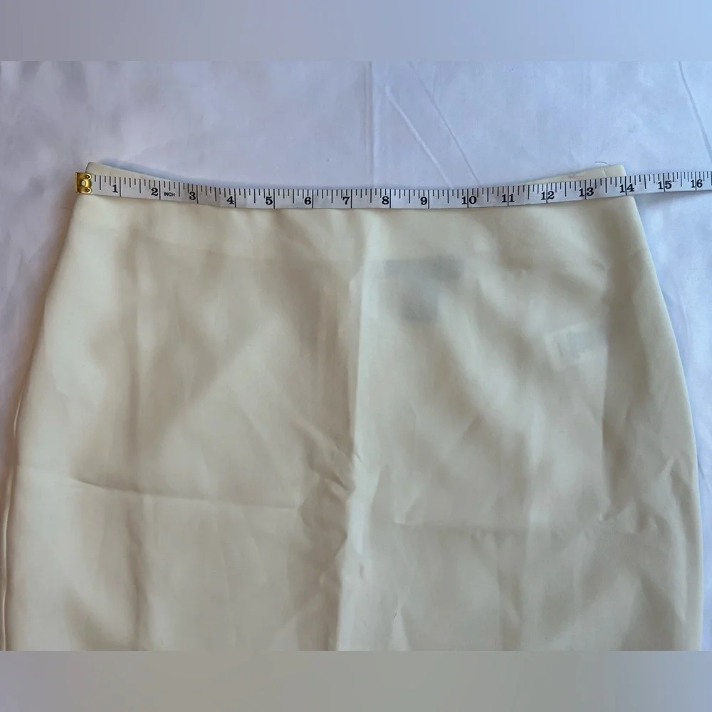 Sincerely Jules Ivory White Rhinestone Fringe Mini Skirt Medium